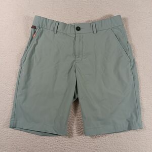 Kjus Shorts Mens 33 Teal Iver Regular Fit 10" Inseam Performance Chino Golf